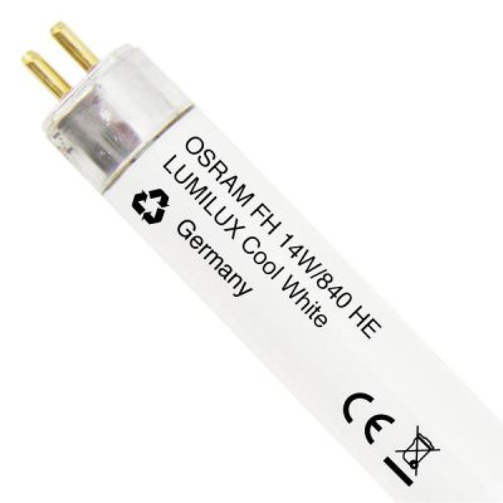 Osram 5-Pack HE 21W/840 Lumilux T5 Fluorescent Tubes - 21W, 849mm (34in), Cool White, G5 Base